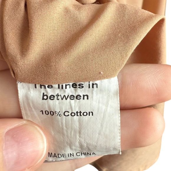 The Lines In Between Copper Asymmetrical Knee Length Dress Women’s XS Boho - Picture 7 of 7